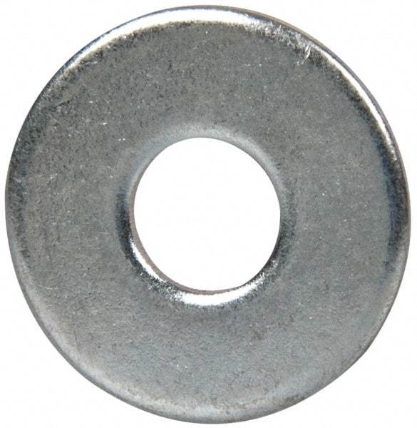Value Collection - M6 Screw, Steel Fender Flat Washer - 6.4mm ID x 18mm OD, 1.6mm Thick, Zinc-Plated Finish - Industrial Tool & Supply