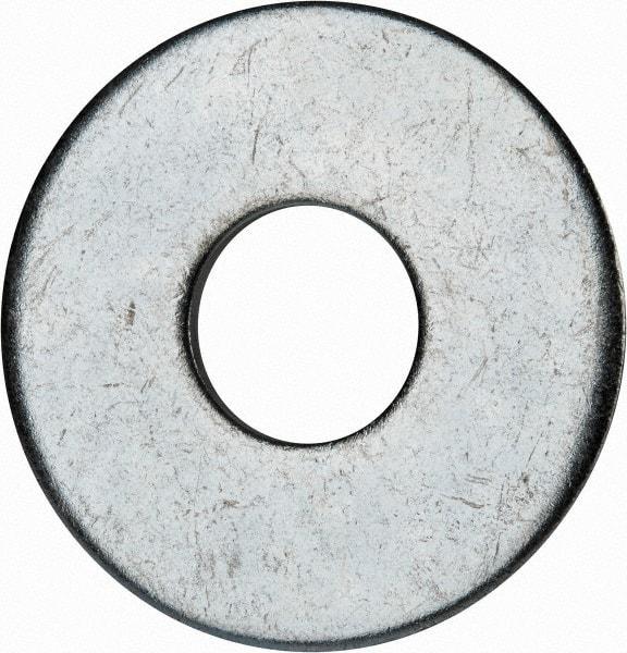 Value Collection - M12 Screw, Steel Fender Flat Washer - 13mm ID x 37mm OD, 3mm Thick, Zinc-Plated Finish - Industrial Tool & Supply