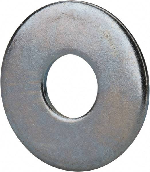 Value Collection - M20 Screw, Steel Fender Flat Washer - 22mm ID x 60mm OD, 4mm Thick, Zinc-Plated Finish - Industrial Tool & Supply