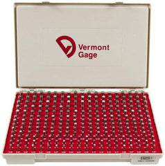 Vermont Gage - 250 Piece, 5.01-9.99 mm Diameter Plug and Pin Gage Set - Plus 0.01 mm Tolerance, Class ZZ - Industrial Tool & Supply