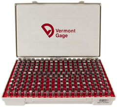 Vermont Gage - 200 Piece, 10-13.98 mm Diameter Plug and Pin Gage Set - Plus 0.01 mm Tolerance, Class ZZ - Industrial Tool & Supply