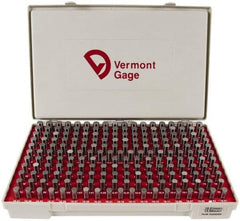 Vermont Gage - 200 Piece, 10.01-13.99 mm Diameter Plug and Pin Gage Set - Plus 0.01 mm Tolerance, Class ZZ - Industrial Tool & Supply