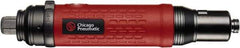 Chicago Pneumatic - 1/4" Bit Holder, 1,700 RPM, Inline Handle Air Screwdriver - 0.37 to 3.3 Ft/Lb Torque, 1/4" Inlet, 7.25 CFM - Industrial Tool & Supply