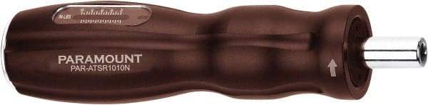 Paramount - 20 to 100 In/Lb, Adjustable Torque Limiting Screwdriver - 5-9/16" OAL, 1/4" Drive, 5 In/Lb Graduation - Industrial Tool & Supply