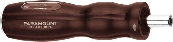 Paramount - 5 to 30 In/Lb, Adjustable Torque Limiting Screwdriver - 4-13/16" OAL, 1/4" Drive - Industrial Tool & Supply