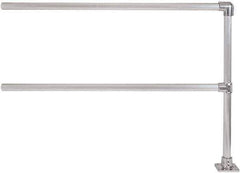 Hollaender - 6' Long x 6-1/2" High, Aluminum Extension Railing - 1.9" Pipe, Includes Sub Assembled Post, 2 Horizontal Rails, Bag with 1 Flange, Instructions, Assembly Tool - Industrial Tool & Supply