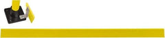 Hollaender - 8' Long x 4" High, Aluminum Toeboard - 4" Pipe, Includes Toeboard & Bag Hardware - Industrial Tool & Supply