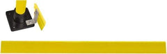 Hollaender - 6' Long x 4" High, Aluminum Toeboard - 4" Pipe, Includes Toeboard & Bag Hardware - Industrial Tool & Supply