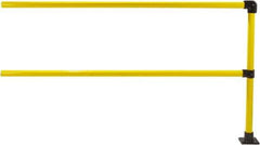 Hollaender - 8' Long x 6-1/2" High, Steel & Aluminum Extension Railing - 1.9" Pipe, Includes Sub Assembled Post, 2 Horizontal Rails, Bag with 1 Flange, Instructions, Assembly Tool - Industrial Tool & Supply