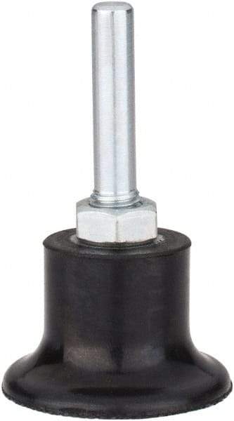 Tru-Maxx - 1-1/2" Diam Quick-Change Type P Disc Backing Pad - 1/4" Shank Diam, Medium Density, 30,000 RPM, Quick-Lok Compatible - Industrial Tool & Supply