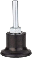 Tru-Maxx - 1-1/2" Diam Quick-Change Type P Disc Backing Pad - 1/4" Shank Diam, Hard Density, 30,000 RPM, Quick-Lok Compatible - Industrial Tool & Supply