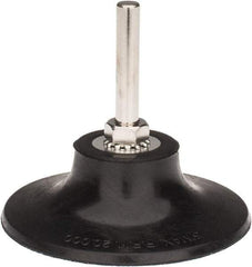 Tru-Maxx - 3" Diam Quick-Change Type R Disc Backing Pad - 1/4" Shank Diam, Soft Density, 20,000 RPM, Quick-Lok Compatible - Industrial Tool & Supply