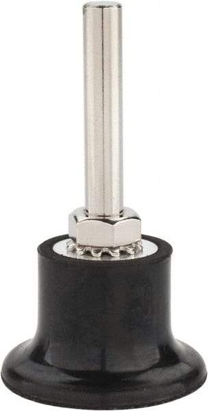 Tru-Maxx - 1-1/2" Diam Quick-Change Type R Disc Backing Pad - 1/4" Shank Diam, Hard Density, 30,000 RPM, Quick-Lok Compatible - Industrial Tool & Supply