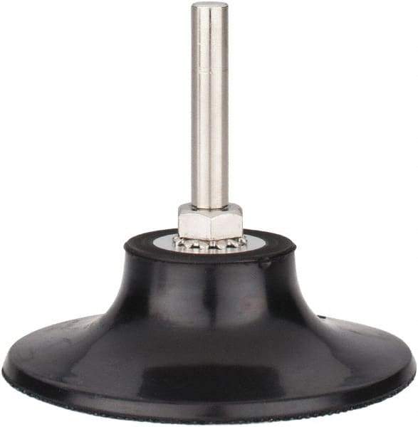 Tru-Maxx - 3" Diam Quick-Change Type S Disc Backing Pad - 1/4" Shank Diam, Hard Density, 20,000 RPM, Quick-Lok Compatible - Industrial Tool & Supply