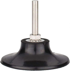 Tru-Maxx - 3" Diam Quick-Change Type S Disc Backing Pad - 1/4" Shank Diam, Hard Density, 20,000 RPM, Quick-Lok Compatible - Industrial Tool & Supply