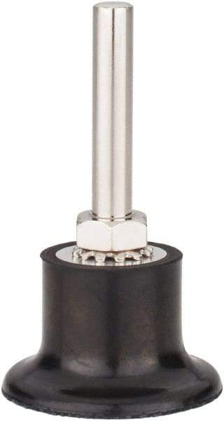 Tru-Maxx - 1-1/2" Diam Quick-Change Type S Disc Backing Pad - 1/4" Shank Diam, Hard Density, 30,000 RPM, Quick-Lok Compatible - Industrial Tool & Supply