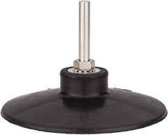 Tru-Maxx - 4" Diam Quick-Change Type S Disc Backing Pad - 1/4" Shank Diam, Medium Density, 10,000 RPM, Quick-Lok Compatible - Industrial Tool & Supply