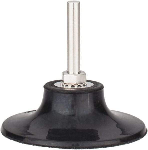 Tru-Maxx - 3" Diam Quick-Change Type S Disc Backing Pad - 1/4" Shank Diam, Medium Density, 20,000 RPM, Quick-Lok Compatible - Industrial Tool & Supply