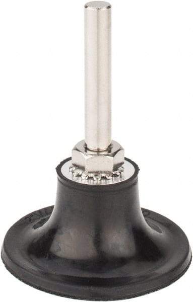 Tru-Maxx - 2" Diam Quick-Change Type S Disc Backing Pad - 1/4" Shank Diam, Medium Density, 30,000 RPM, Quick-Lok Compatible - Industrial Tool & Supply