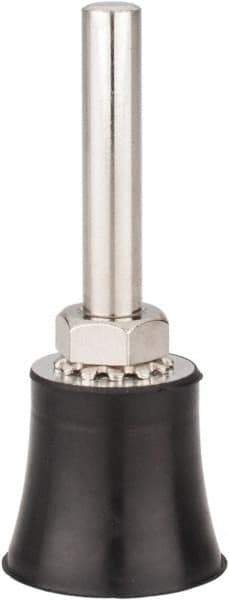 Tru-Maxx - 1" Diam Quick-Change Type S Disc Backing Pad - 1/4" Shank Diam, Medium Density, 30,000 RPM, Quick-Lok Compatible - Industrial Tool & Supply