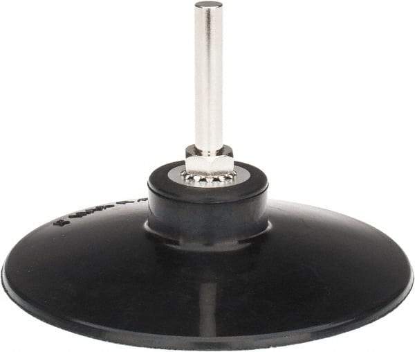 Tru-Maxx - 4" Diam Quick-Change Type R Disc Backing Pad - 1/4" Shank Diam, Medium Density, 10,000 RPM, Quick-Lok Compatible - Industrial Tool & Supply
