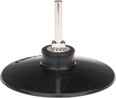 Tru-Maxx - 4" Diam Quick-Change Type R Disc Backing Pad - 1/4" Shank Diam, Medium Density, 10,000 RPM, Quick-Lok Compatible - Industrial Tool & Supply