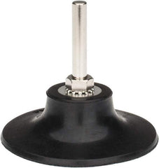 Tru-Maxx - 3" Diam Quick-Change Type R Disc Backing Pad - 1/4" Shank Diam, Medium Density, 20,000 RPM, Quick-Lok Compatible - Industrial Tool & Supply