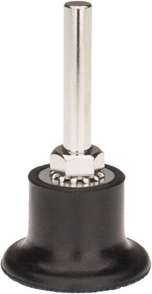 Tru-Maxx - 1-1/2" Diam Quick-Change Type R Disc Backing Pad - 1/4" Shank Diam, Medium Density, 30,000 RPM, Quick-Lok Compatible - Industrial Tool & Supply