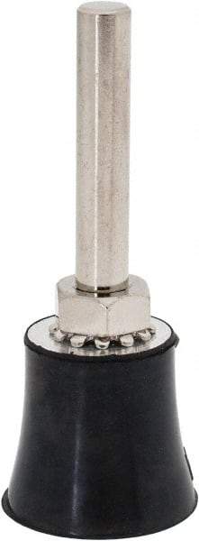 Tru-Maxx - 1" Diam Quick-Change Type R Disc Backing Pad - 1/4" Shank Diam, Medium Density, 30,000 RPM, Quick-Lok Compatible - Industrial Tool & Supply