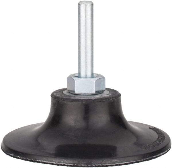 Tru-Maxx - 3" Diam Quick-Change Type P Disc Backing Pad - 1/4" Shank Diam, Medium Density, 20,000 RPM, Quick-Lok Compatible - Industrial Tool & Supply