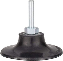 Tru-Maxx - 3" Diam Quick-Change Type P Disc Backing Pad - 1/4" Shank Diam, Medium Density, 20,000 RPM, Quick-Lok Compatible - Industrial Tool & Supply