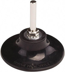 Tru-Maxx - 3" Diam Quick-Change Type P Disc Backing Pad - 1/4" Shank Diam, Hard Density, 20,000 RPM, Quick-Lok Compatible - Industrial Tool & Supply