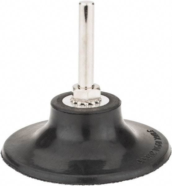 Tru-Maxx - 3" Diam Quick-Change Type S Disc Backing Pad - 1/4" Shank Diam, Soft Density, 20,000 RPM, Quick-Lok Compatible - Industrial Tool & Supply