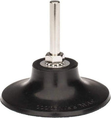 Tru-Maxx - 3" Diam Quick-Change Type R Disc Backing Pad - 1/4" Shank Diam, Hard Density, 20,000 RPM, Quick-Lok Compatible - Industrial Tool & Supply