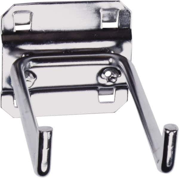 Triton - 1/4" Diam, Double Rod 90° End Bend Pegboard Hook - 4" Projection, 90° Bend, Stainless Steel - Industrial Tool & Supply