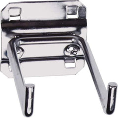Triton - 1/4" Diam, Double Rod 90° End Bend Pegboard Hook - 4" Projection, 90° Bend, Stainless Steel - Industrial Tool & Supply
