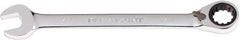 Paramount - 11/16" 12 Point Combination Wrench - 13° Head Angle, 8-7/8" OAL, Chrome Vanadium Steel, Polished Finish - Industrial Tool & Supply