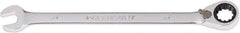 Paramount - 1/4" 12 Point Combination Wrench - 13° Head Angle, 5" OAL, Chrome Vanadium Steel, Polished Finish - Industrial Tool & Supply