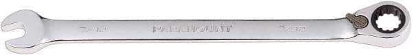 Paramount - 7/32" 12 Point Combination Wrench - 13° Head Angle, 5" OAL, Chrome Vanadium Steel, Polished Finish - Industrial Tool & Supply