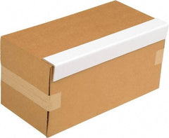 Vestil - 24" Long x 3" Wide x 3" High x 1/16" Thick Edge - White, Cardboard Box, 50 Piece - Industrial Tool & Supply