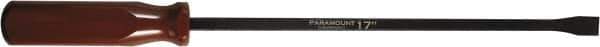 Paramount - 17" OAL Pry Bar - 3/4" Wide, Carbon Steel - Industrial Tool & Supply