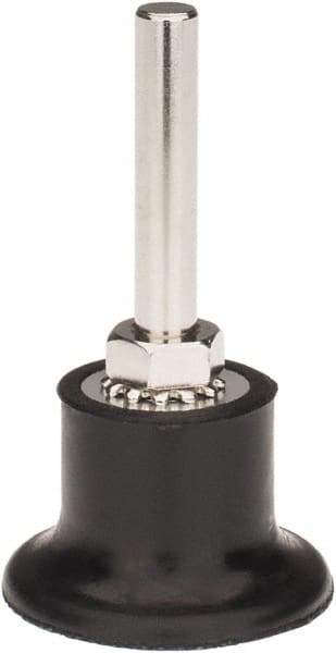 Tru-Maxx - 1-1/2" Diam Quick-Change Type R Disc Backing Pad - 1/4" Shank Diam, Soft Density, 30,000 RPM, Quick-Lok Compatible - Industrial Tool & Supply