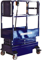 Ballymore - 500 Lb Capacity, 120" Lift Height, Battery Operated Mini Scissor Lift - 120" Lift Height, Battery Operated - Industrial Tool & Supply