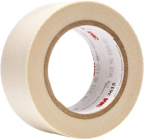 3M - 36 Yd Long x 2" Wide, White Silicone Glass Cloth Tape - Industrial Tool & Supply