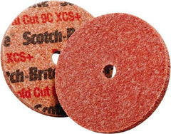 3M - 3" Diam, 1/2" Face Width, 0.37" Center Hole, Extra Coarse Grade, Ceramic Deburring Wheel - Unitized, Hard Density 9 Grade, 15,100 RPM - Industrial Tool & Supply