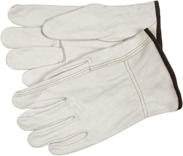 MCR Safety - Size L General Protection Work Gloves - For Work & Driver, Uncoated, Cream, Paired - Industrial Tool & Supply