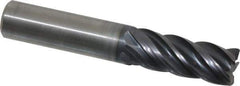 Kennametal - 1/2", 5 Flute, Solid Carbide, 0.03" Corner Radius End Mill - 3" OAL, 1-1/4" LOC - Industrial Tool & Supply