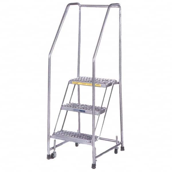 Ballymore - Rolling & Wall Mounted Ladders & Platforms Type: Rolling Style: Spring Loaded Rolling Safety Ladder - Industrial Tool & Supply
