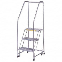 Ballymore - Rolling & Wall Mounted Ladders & Platforms Type: Rolling Style: Spring Loaded Rolling Safety Ladder - Industrial Tool & Supply