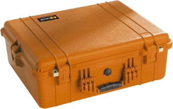 Pelican Products, Inc. - 19-23/64" Wide x 8-51/64" High, Clamshell Hard Case - Orange, Polyethylene - Industrial Tool & Supply